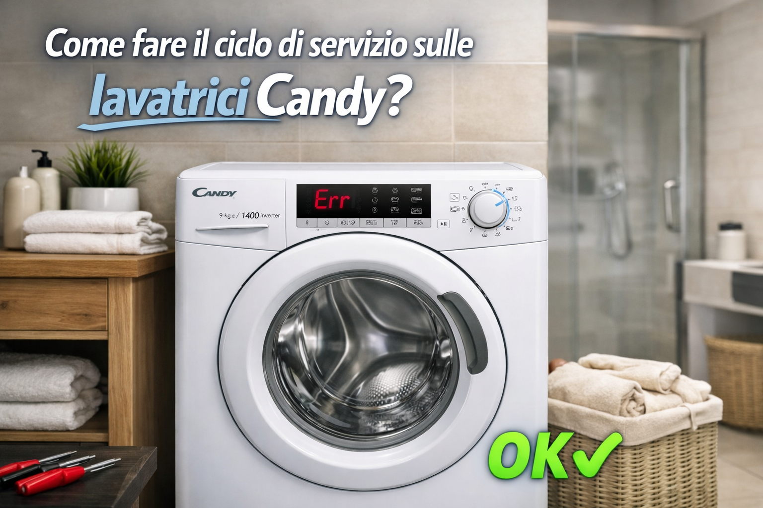 Come fare il ciclo di servizio sulle lavatrici Candy? (Video)